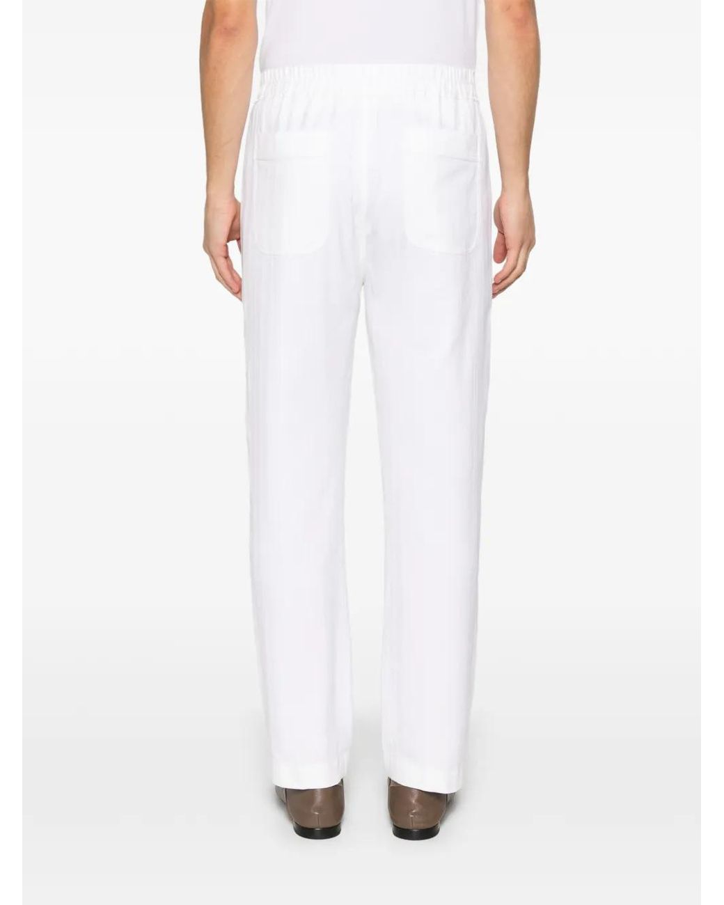 Pantalones Con Motivo De Espiga Tom Ford de hombre de color White