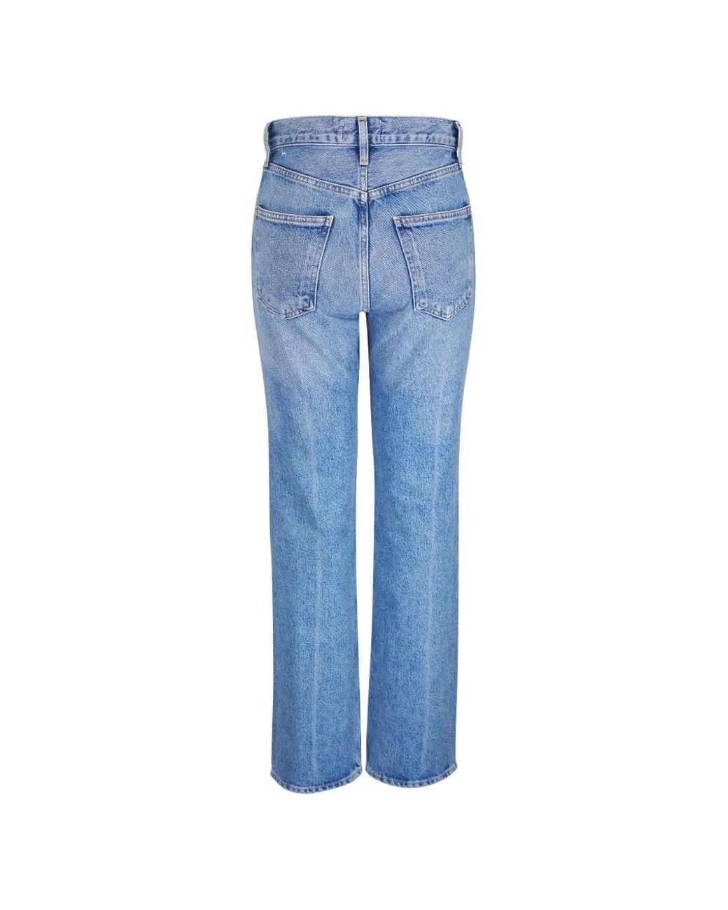 Agolde Blue Whiskering-Effect Jeans