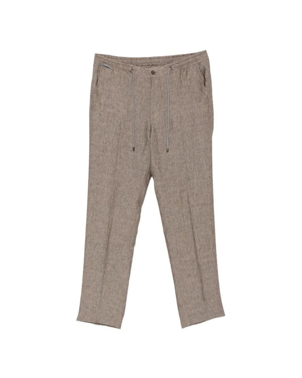 Corneliani Gray Jean Droit À Taille À Lien De Resserrage for men