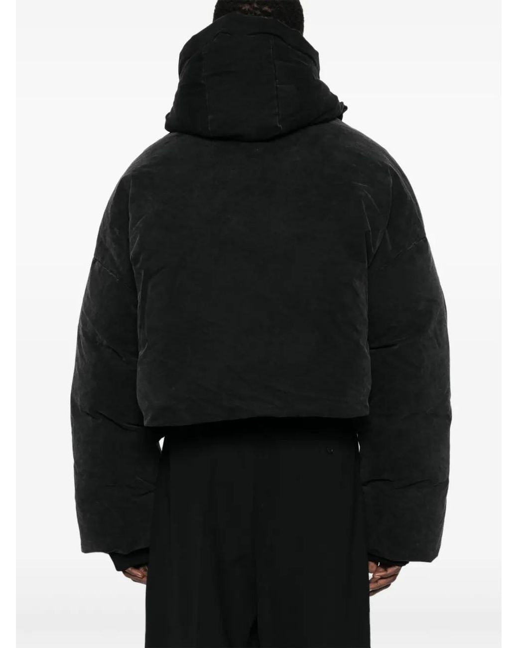 Entire studios Black Hooded Puffer Jacket
