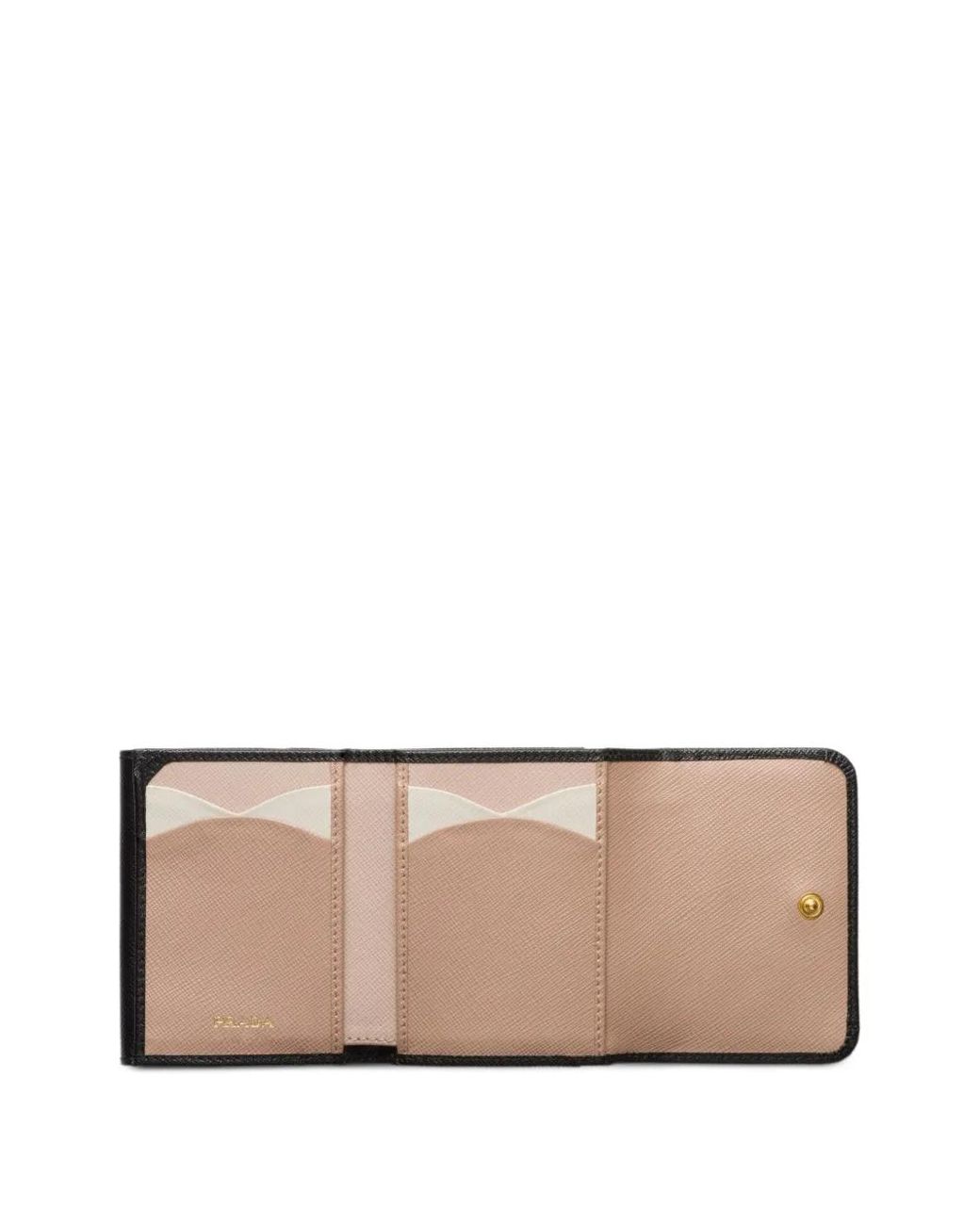 Prada Black Small Saffiano Leather Wallet