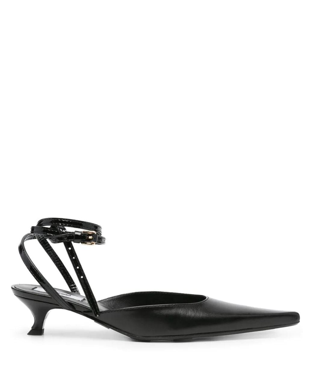 Moschino Black 40Mm Pointed-Toe Pumps