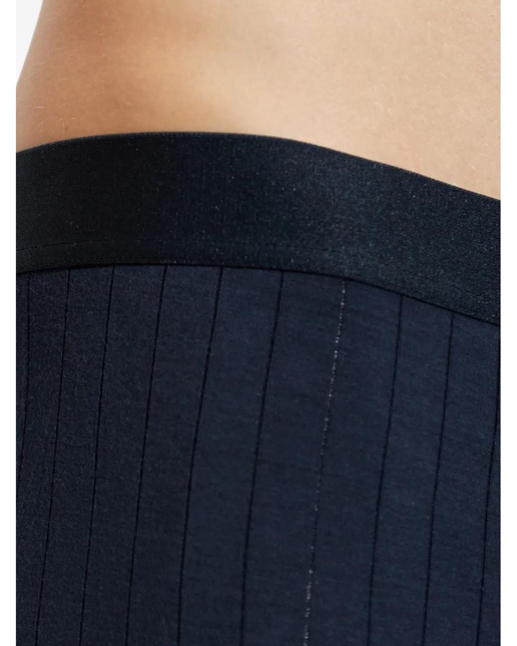 Emporio Armani Blue Ribbed Modal Jersey Trunk With An Elasticated Waistband for men