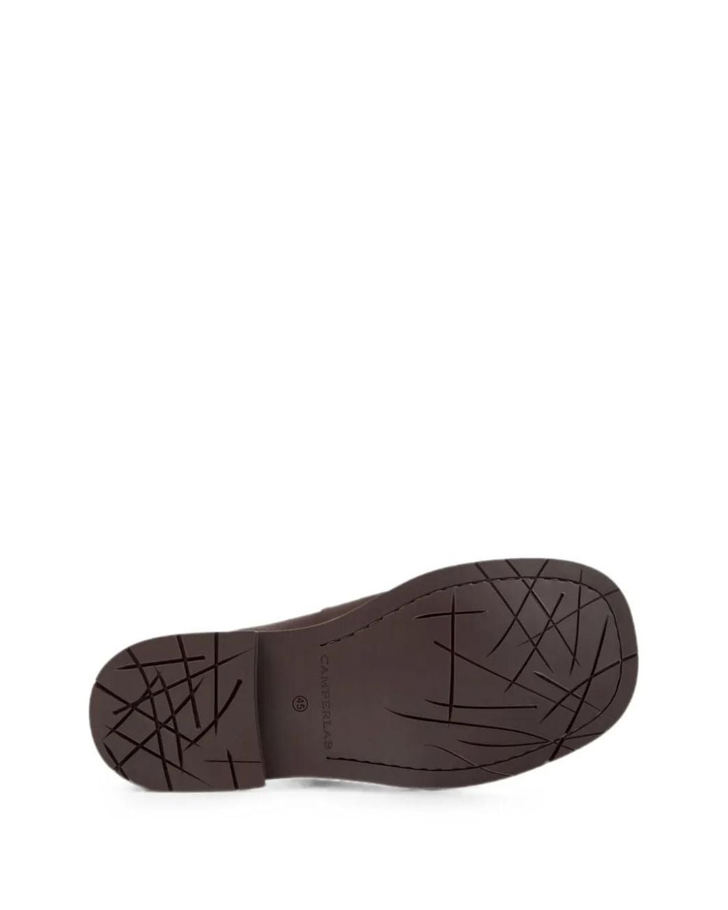CAMPERLAB Brown 1978 Ruched Leather Loafers