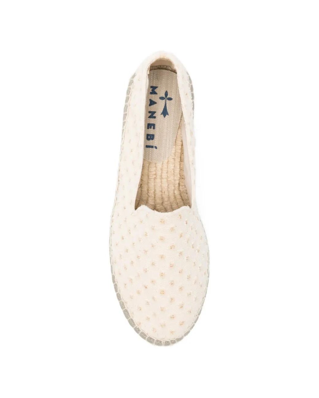 Manebí Natural Texturierte Espadrilles
