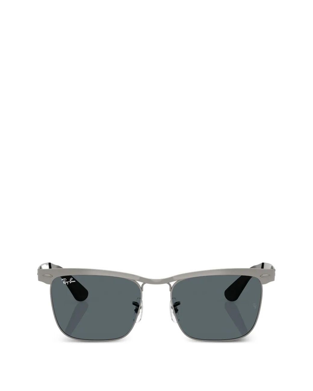 Ray-Ban Gray Wayfarer Deluxe Square-Frame Sunglasses