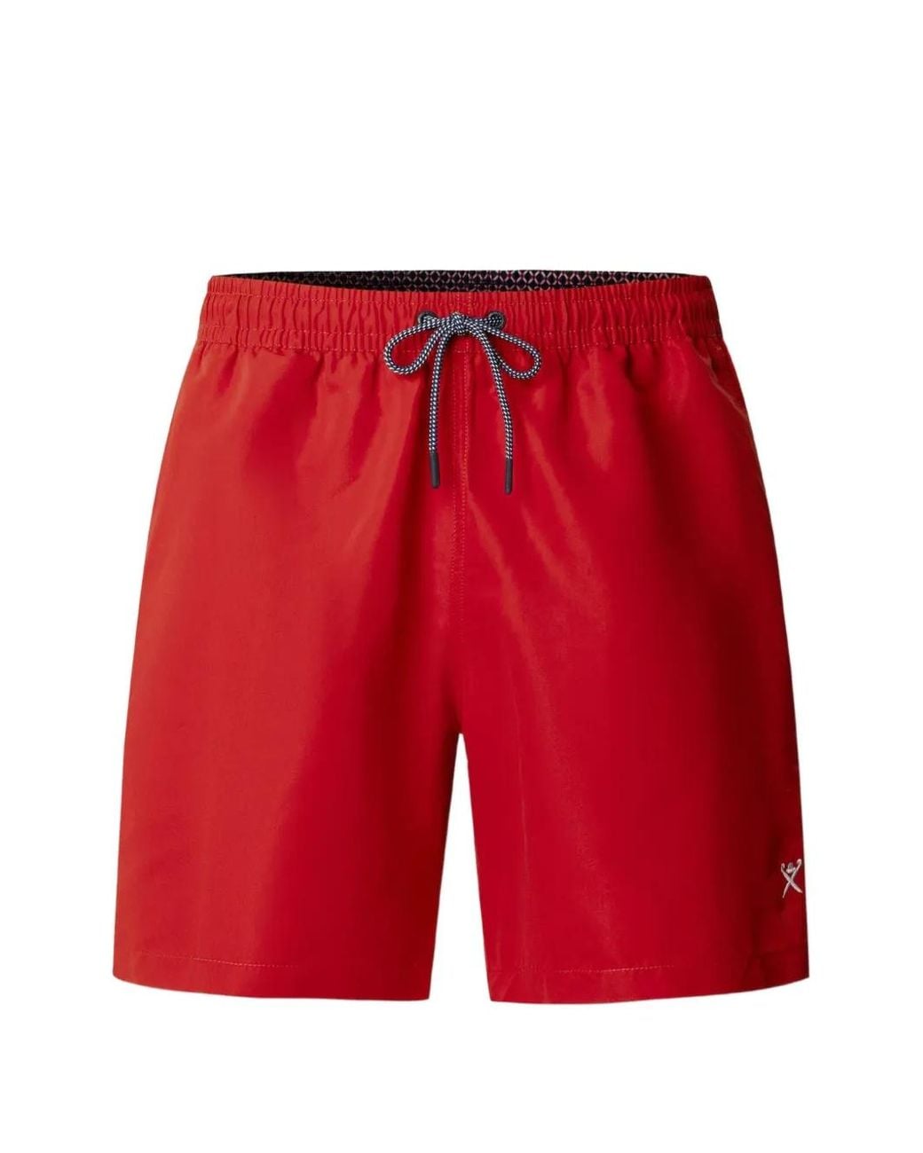 Hackett Red Elasticated Drawstring Swim Trunks for men