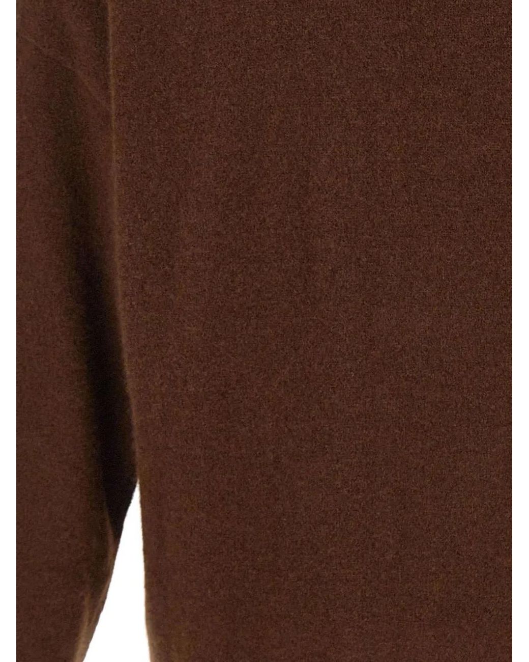 Laneus Brown V-Neck Buttoned Cardigan for men