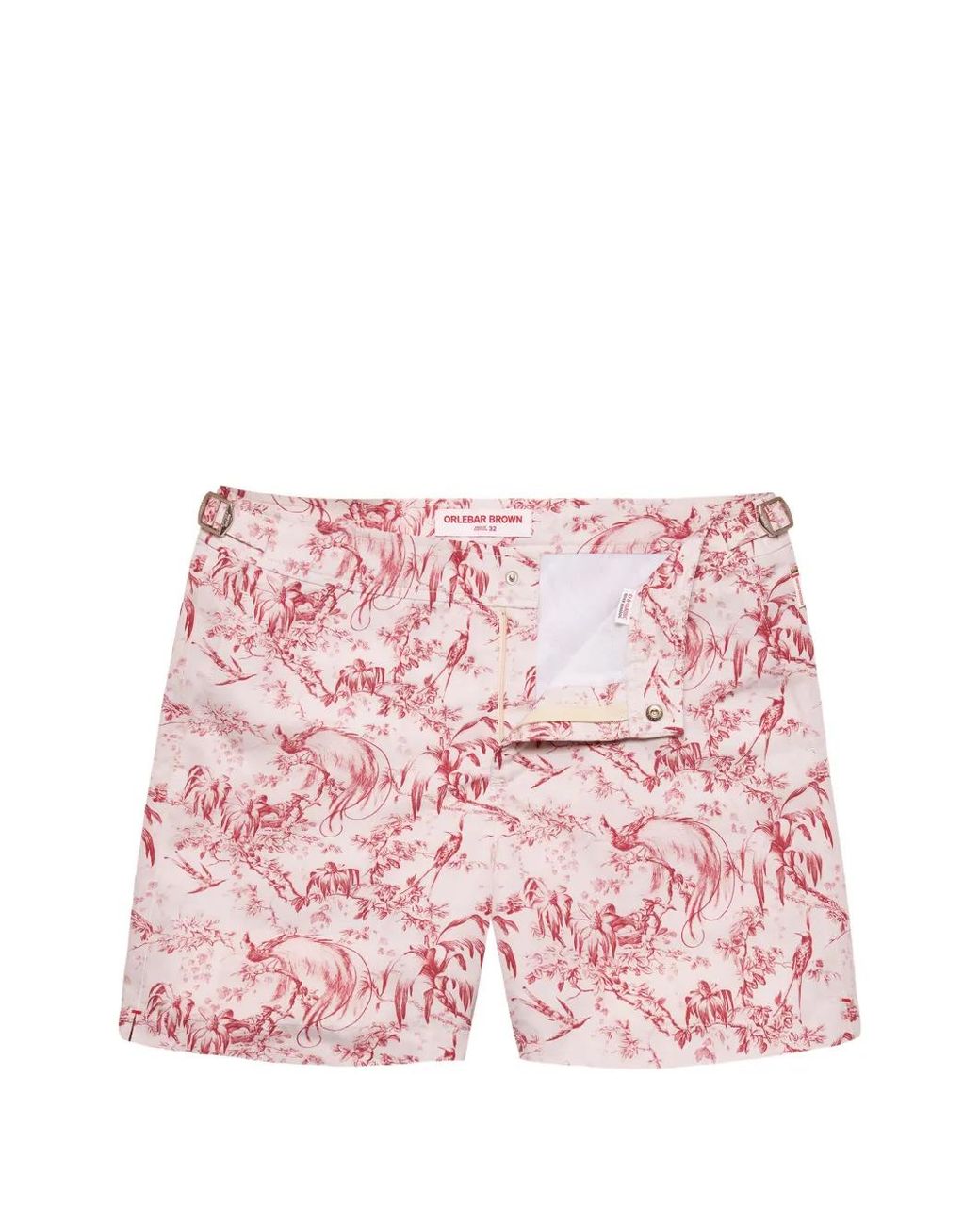 Orlebar Brown Pink Bulldog Zephra Graphic-Print Swim Shorts for men
