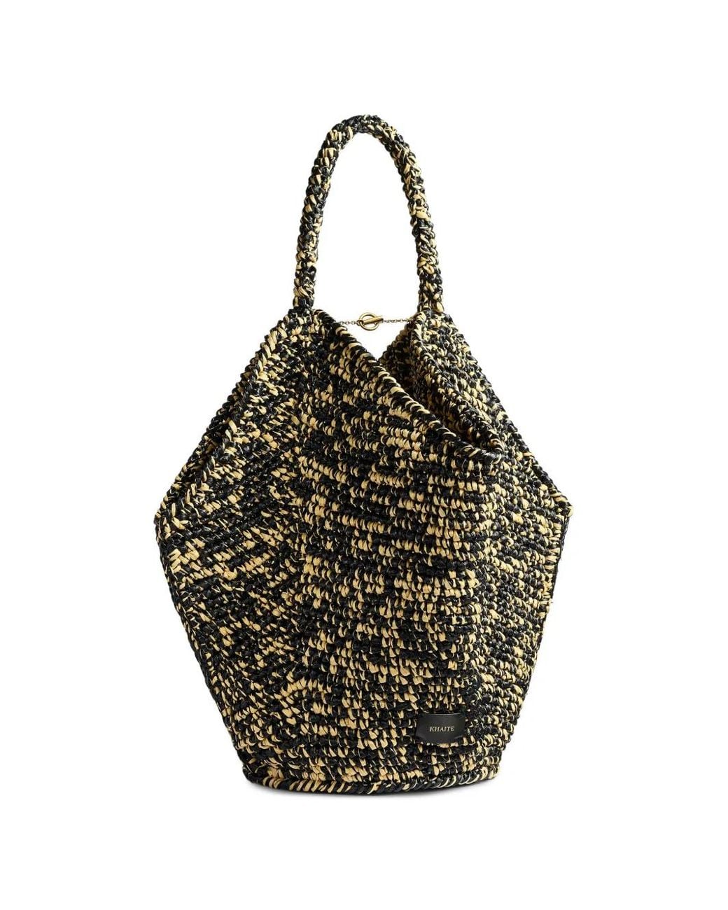 Khaite Black Medium Lotus Tote