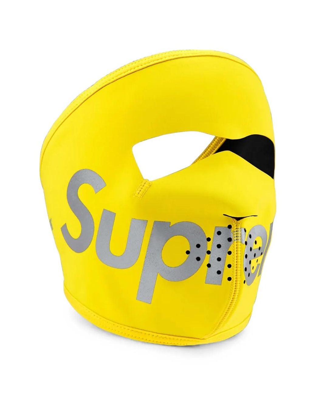 Supreme Yellow Windstopper Logo-Print Balaclava for men