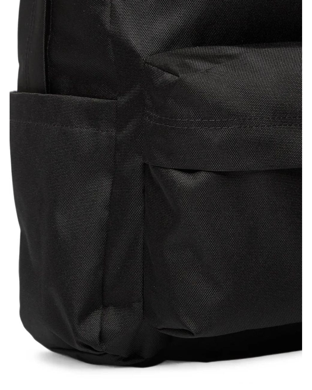 Vans Black Logo-Patch Textured-Canvas Backpack