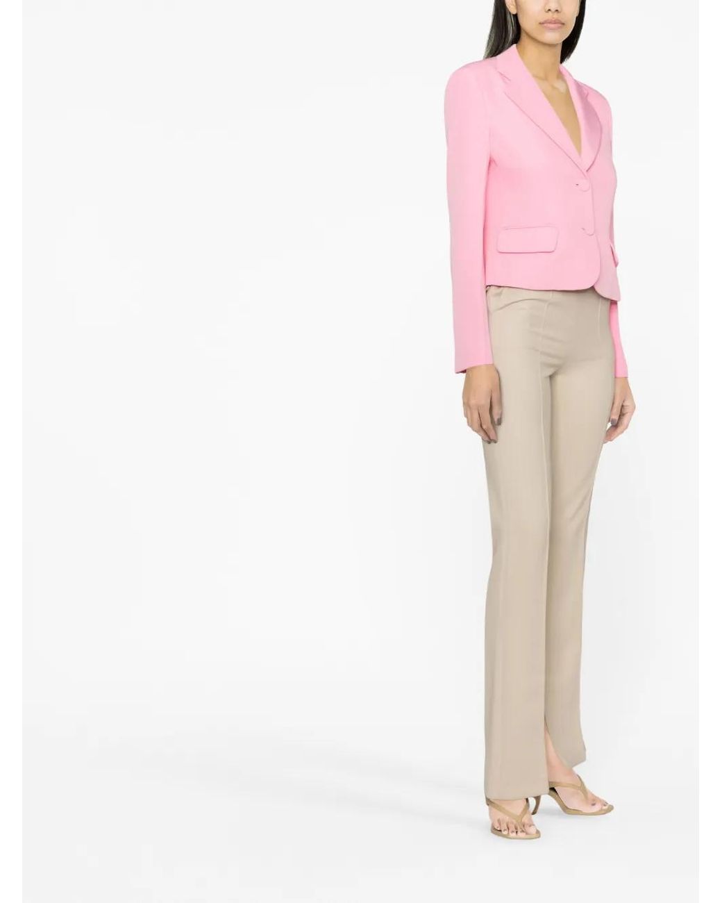 Ermanno Scervino Pink Single-Breasted Blazer