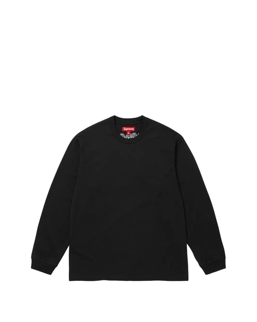 Supreme Black Intarsia Long-Sleeve T-Shirt for men