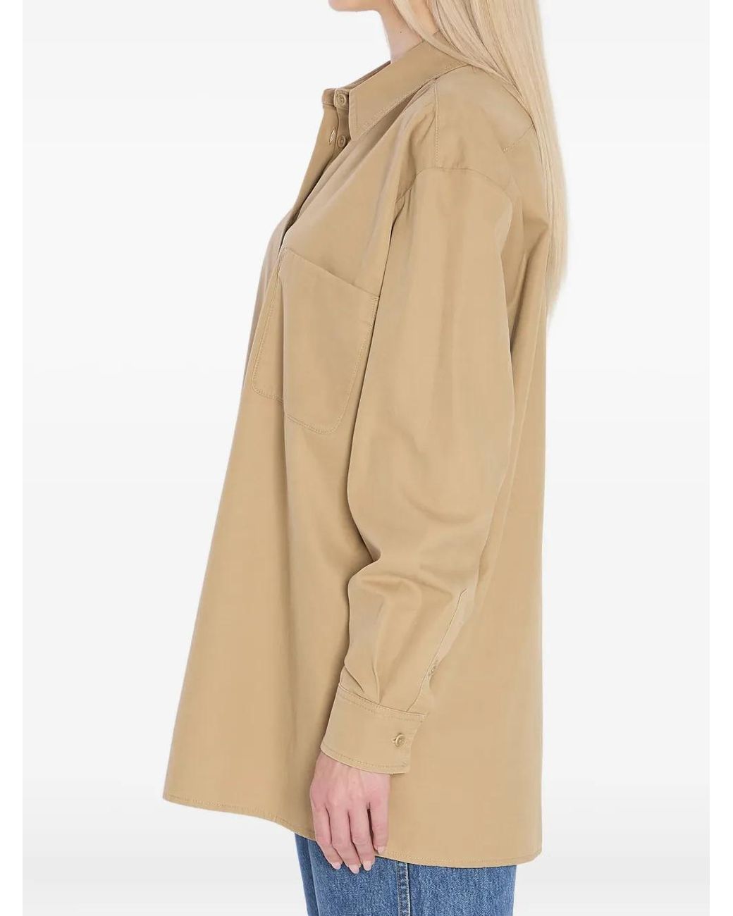 The Row Natural Buttoned Pocketed Shirt