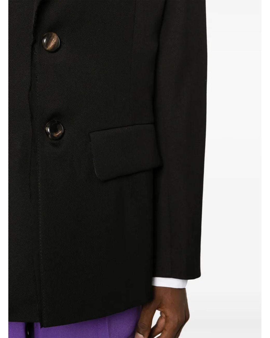 NAMACHEKO Black Beche Single-Breasted Blazer for men