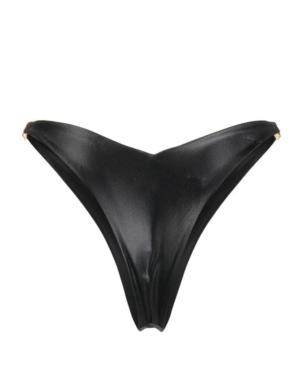 Gcds Black Logo-Hardware Bikini Bottoms