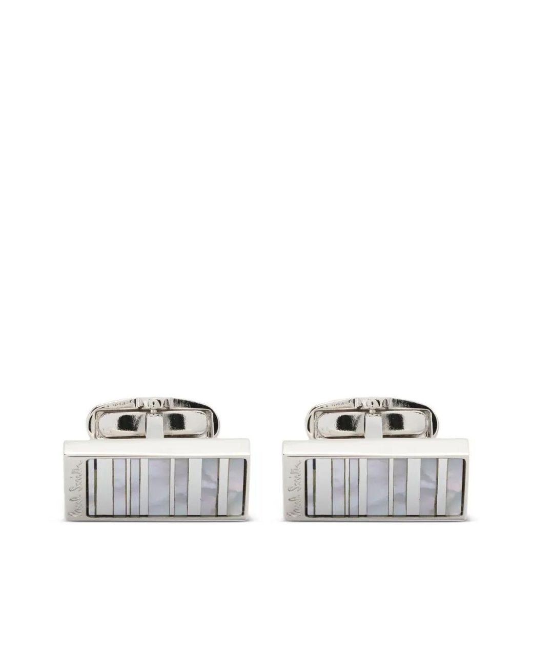 Paul Smith Manschettenknöpfe Mit Logo-Gravur in White für Herren