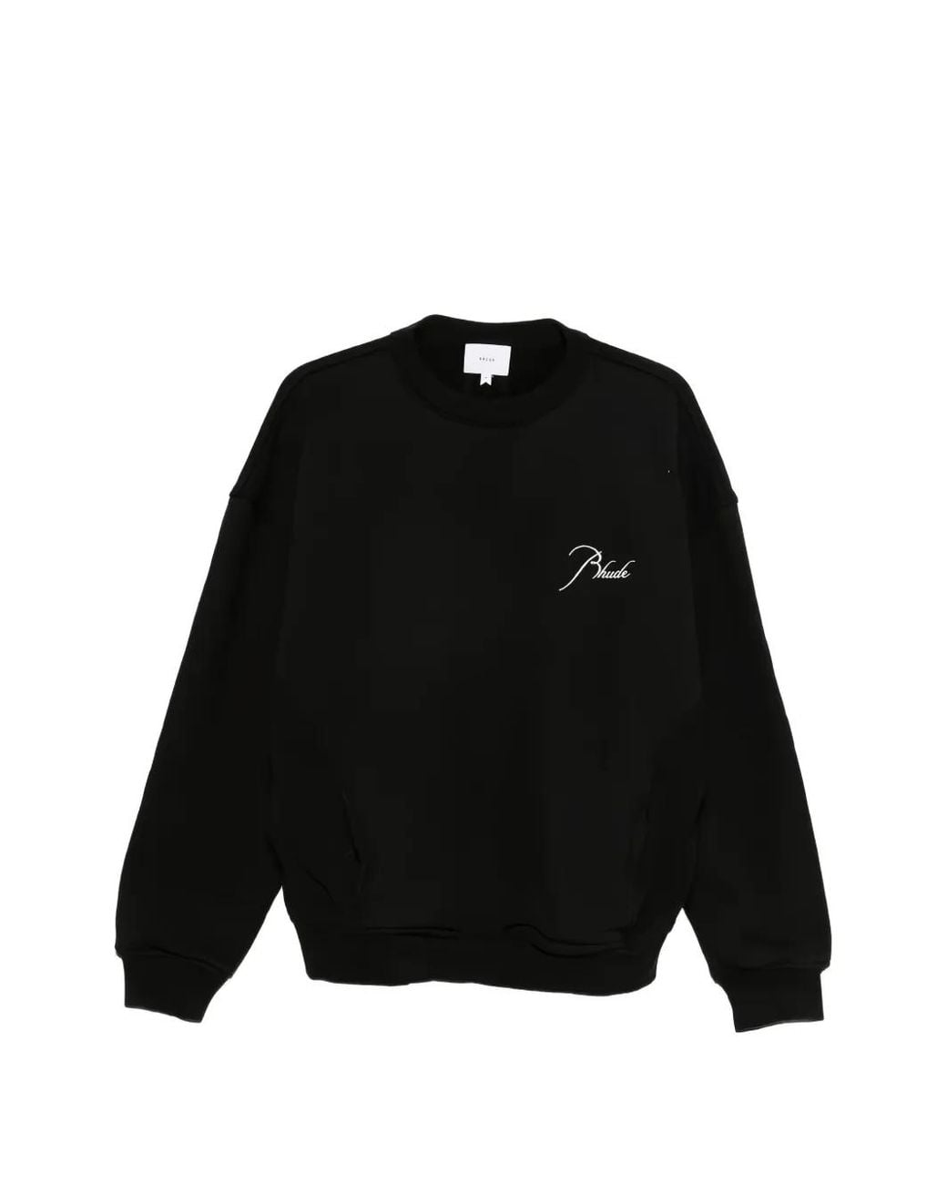Rhude Black Logo-Embroidered Sweatshirt