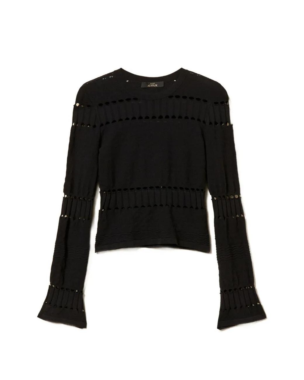 Jersey Con Diseño Calado Twinset de color Black