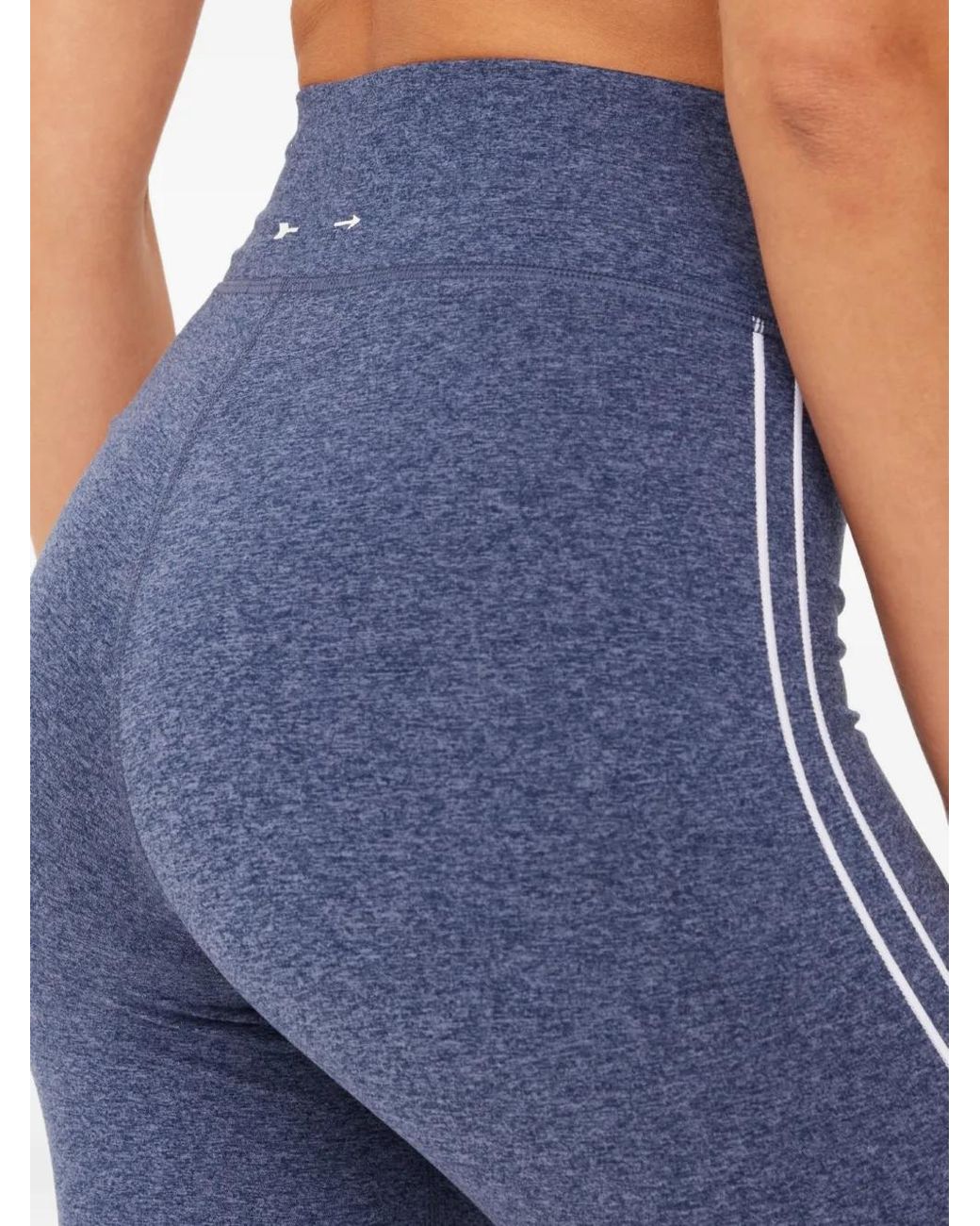 The Upside Blue Bowery Side-Stripe Leggings