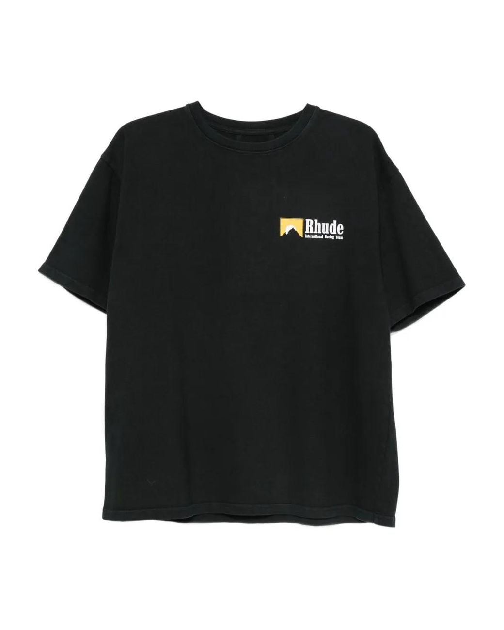 Rhude Black International Racing T-Shirt for men