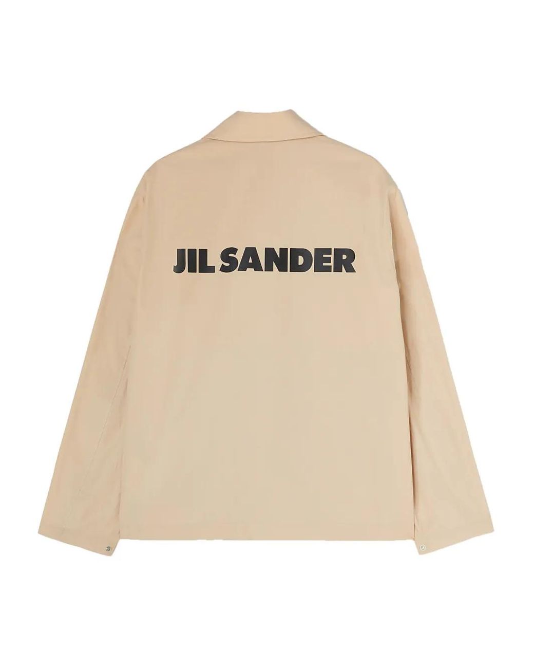 Jil Sander Natural Logo-Print Jacket for men