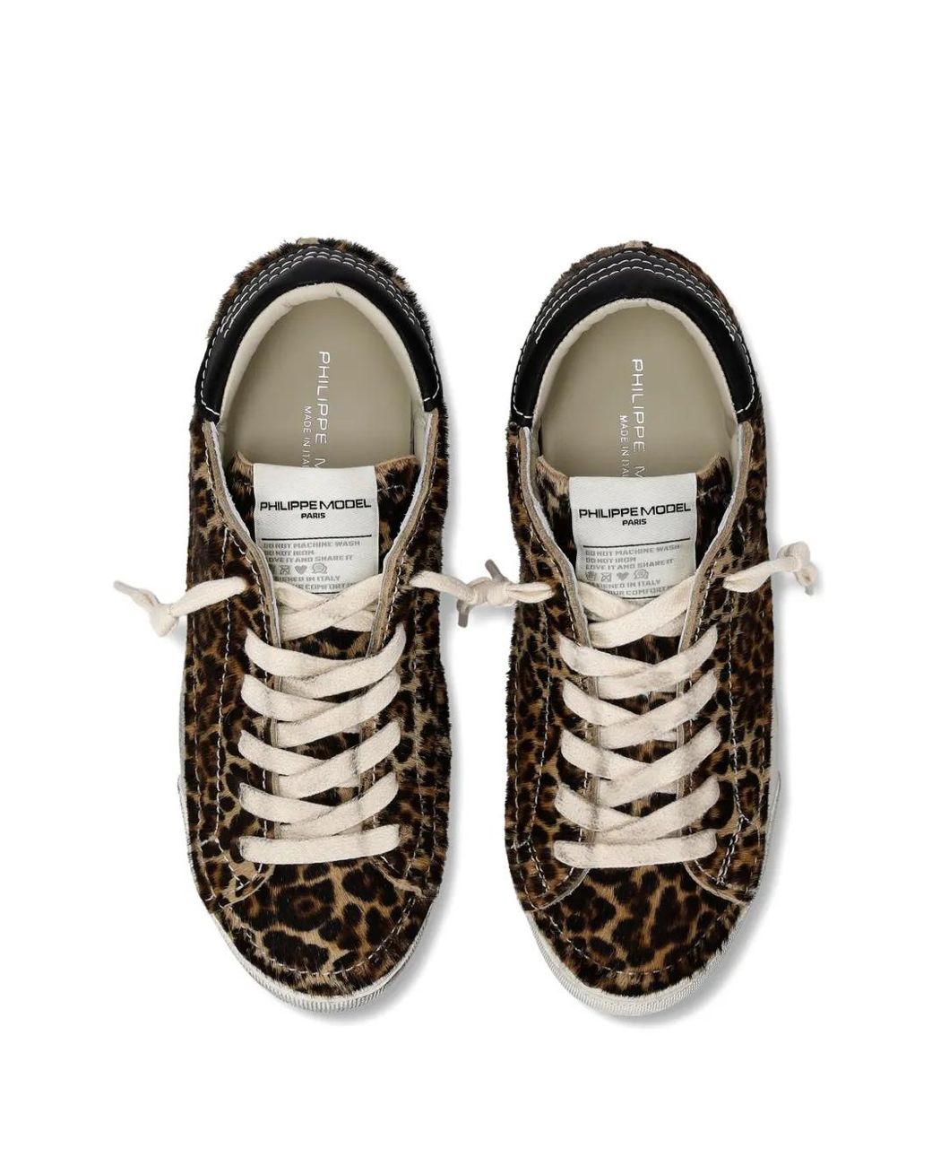 Sneakers Con Stampa di Philippe Model in Brown
