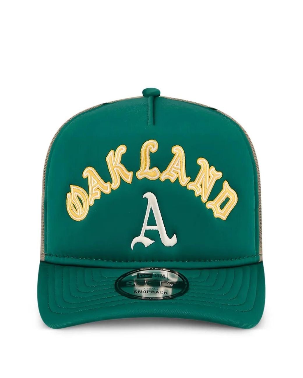 KTZ Green 9Fifty Oakland Athletics Trucker Cap for men