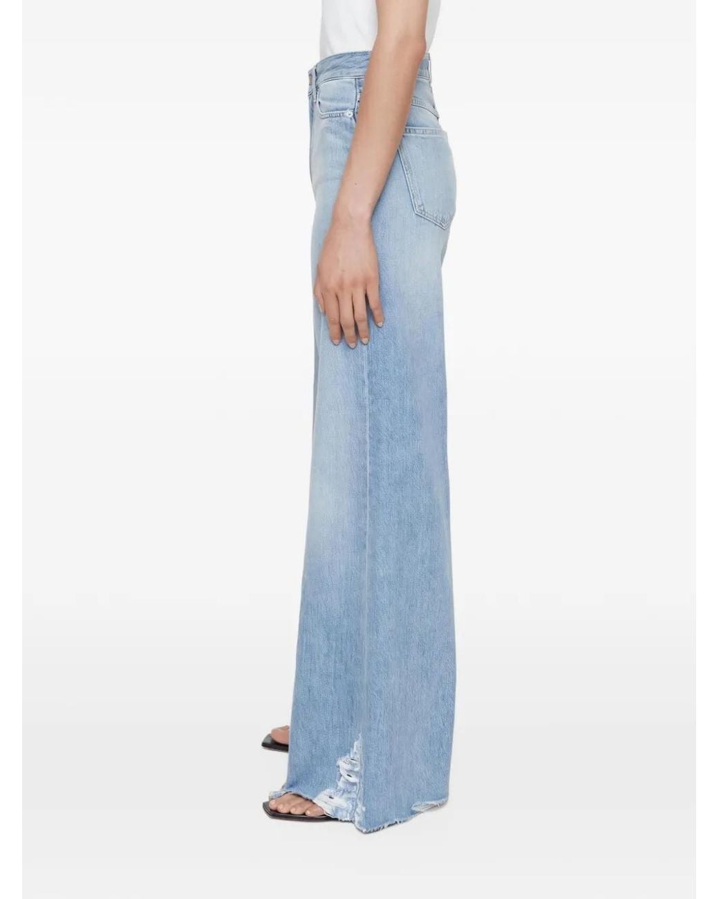 Closed Blue Glow-Up Cotton Wide-Leg Jeans