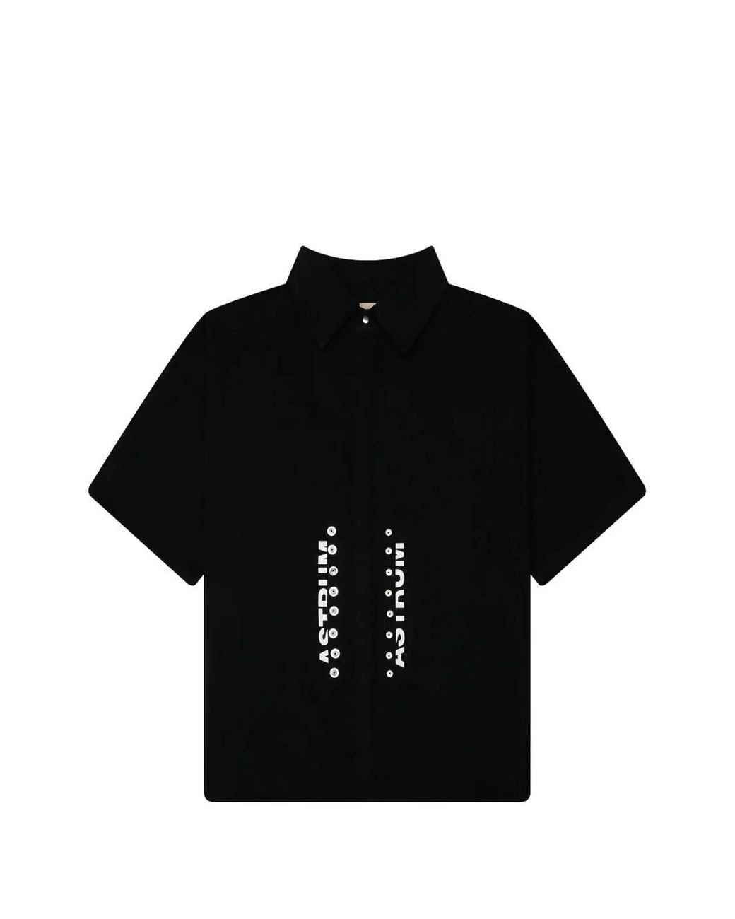 Astrum Rivet Overhemd Met Logoprint in het Black voor heren