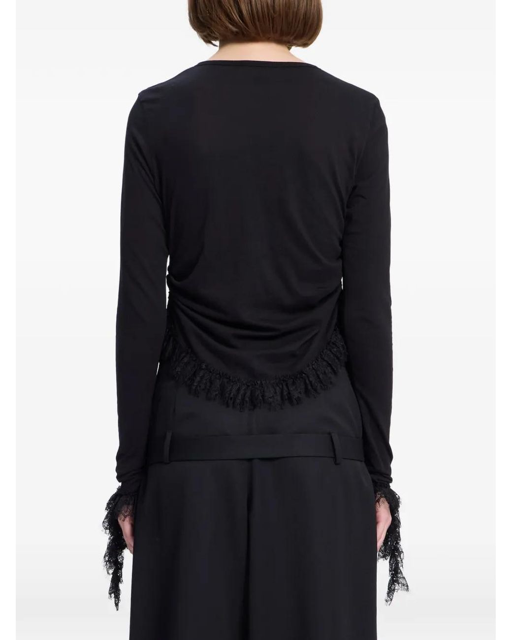 Ann Demeulemeester Black Mare Serafino T-Shirt