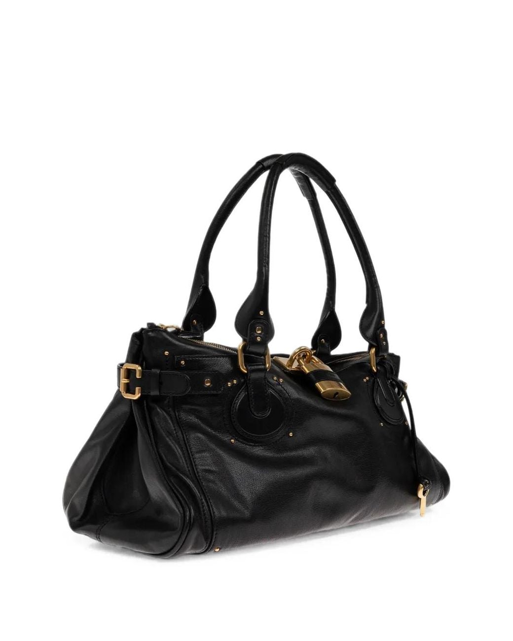 Chloé Black Xl Paddington Leather Tote Bag