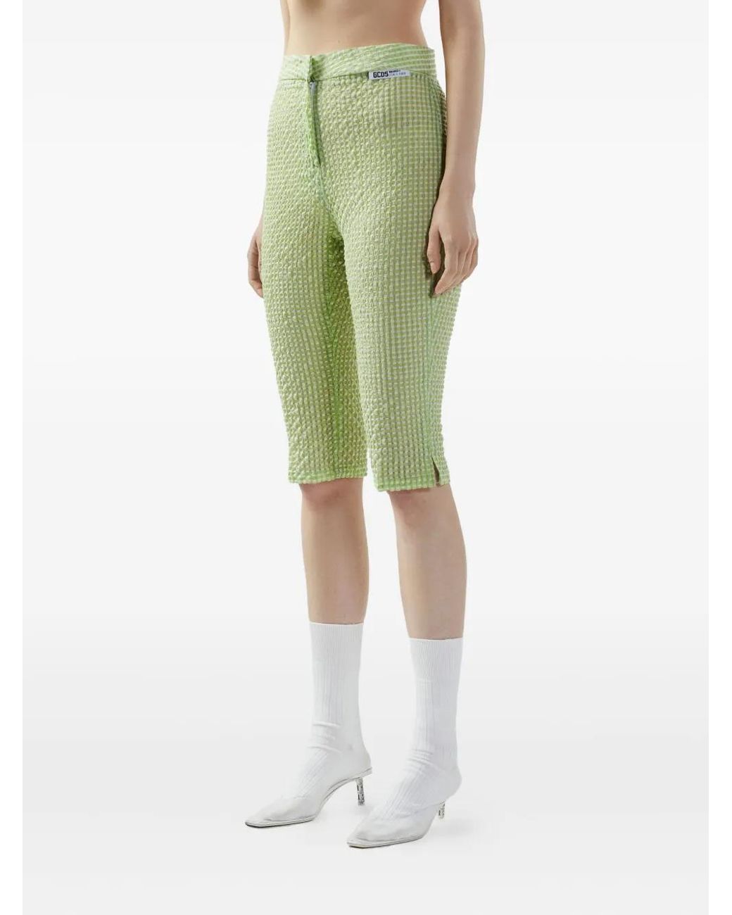 Gcds Vichy Capri Broek in het Green