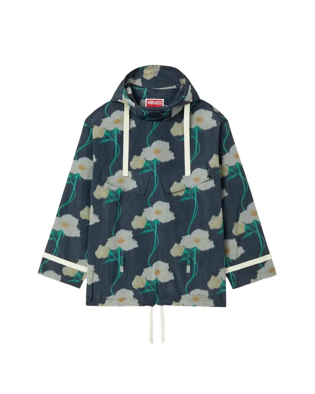 KENZO Blue Archive Rose Floral Parka for men