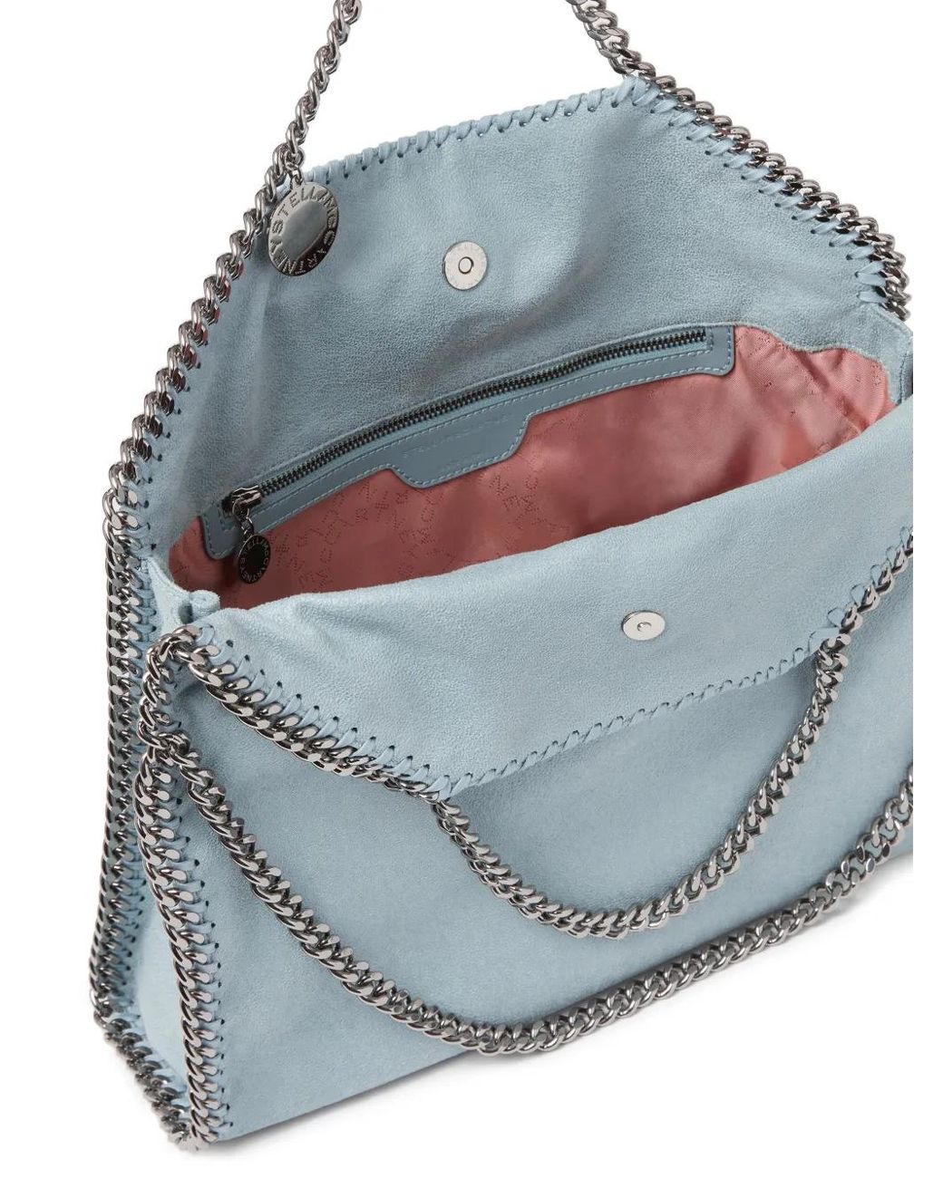 Stella McCartney Blue Falabella Fold-Over Tote Bag