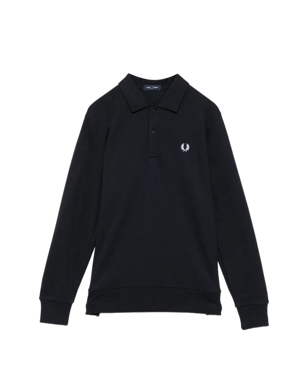 Fred Perry Blue Panel Collared Sweatshirt for men
