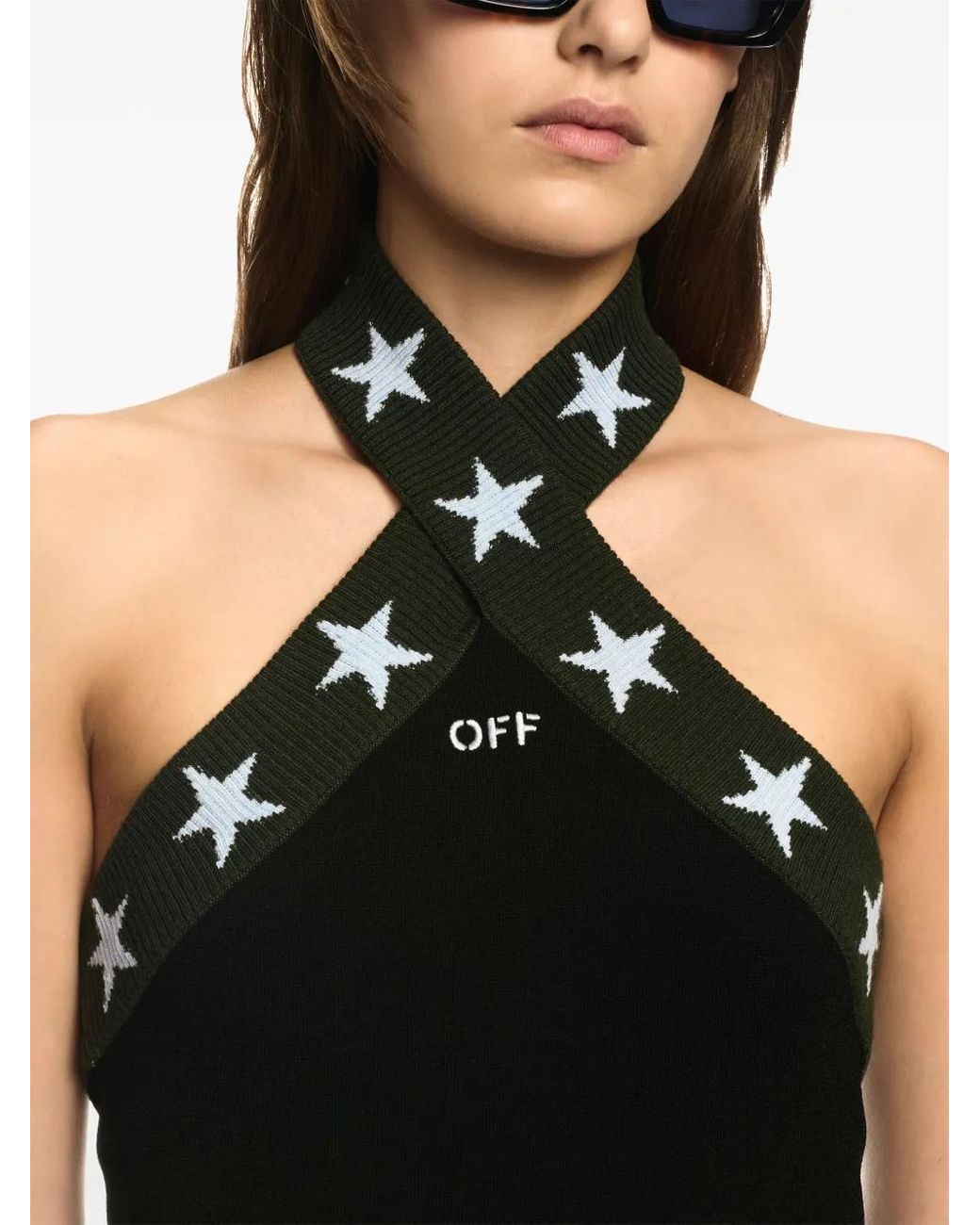 Off-White c/o Virgil Abloh Black Star Mini Dress