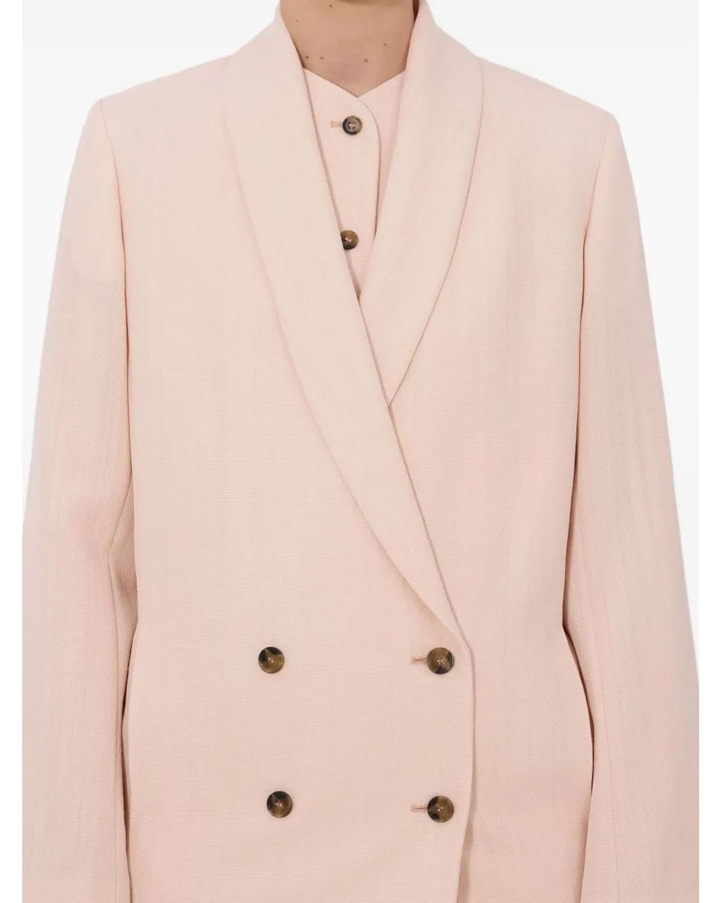 Loulou de Saison Pink Minka Double-Breasted Blazer