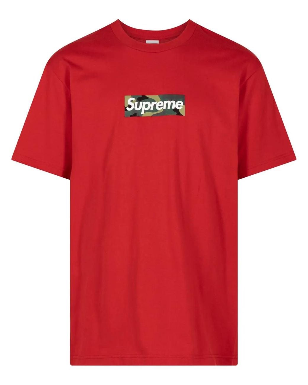 Supreme Red Box Logo Cotton T-Shirt