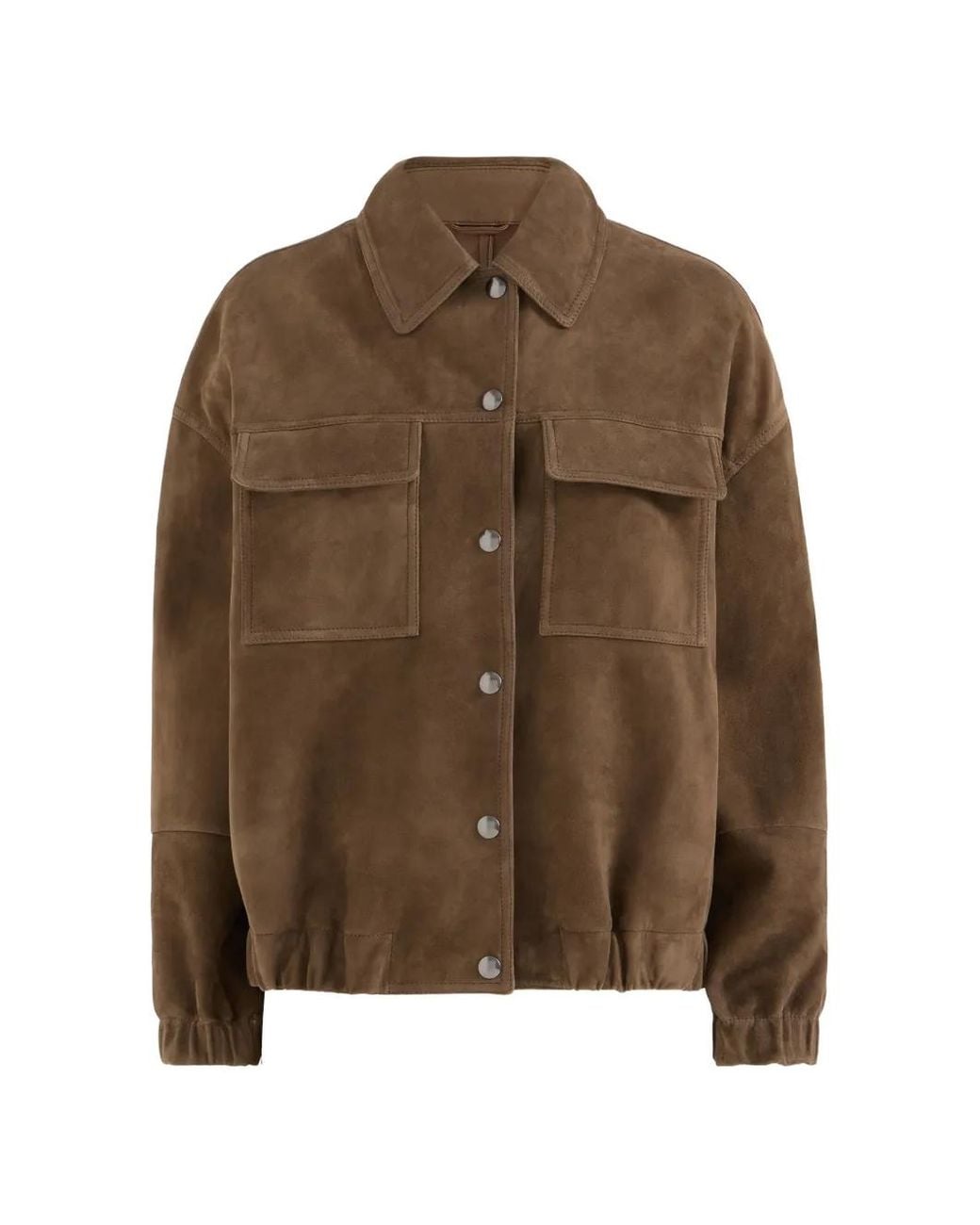 Brunello Cucinelli Brown Monili Suede Jacket