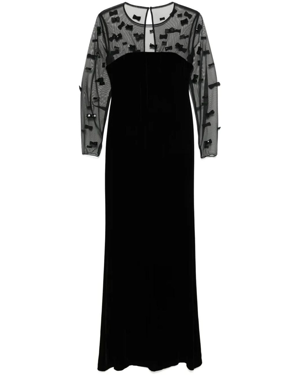 Max Mara Black Marocco Gown