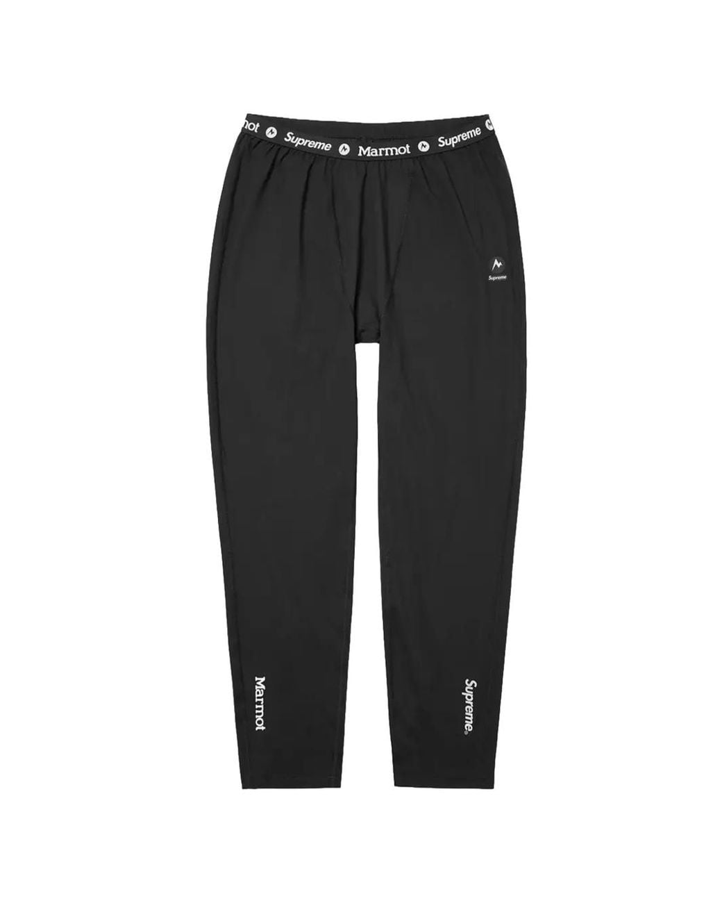 Supreme Black X Marmot Base Layer Trousers for men