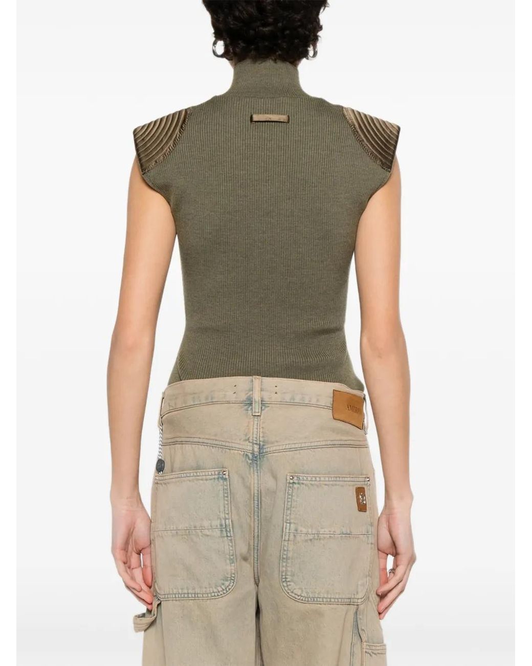 Jean Paul Gaultier Natural Ribbed-Knit Body