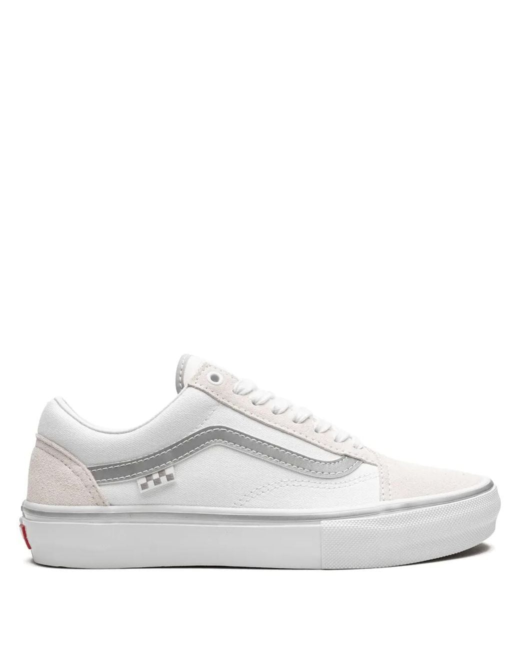Vans White Old Skool "Reflective" Sneakers