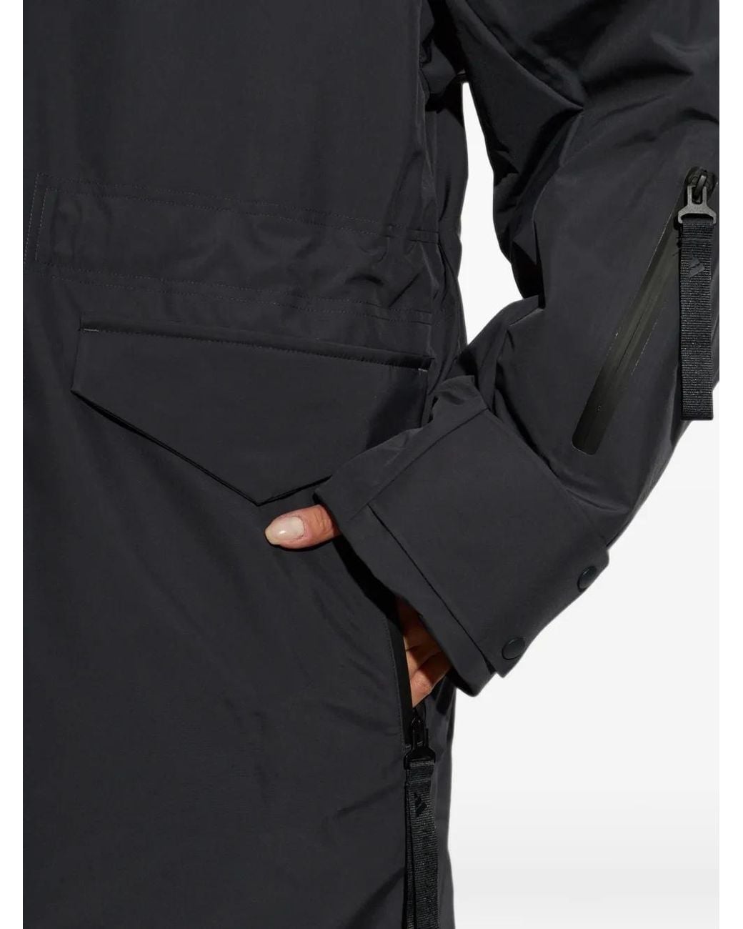 Adidas By Stella McCartney Blue X Stella Mccartney Insulated Hooded Coat