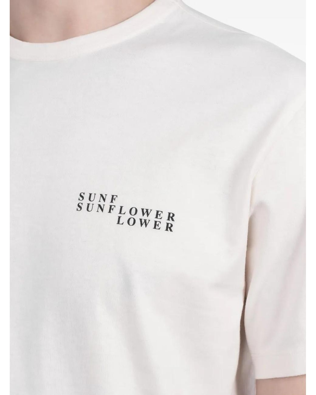 sunflower White Logo-Detail T-Shirt for men