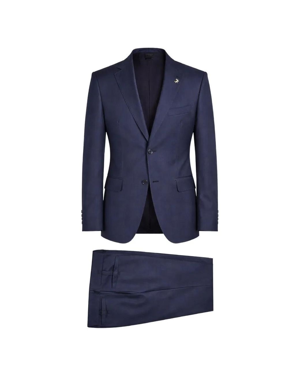 Tombolini Blue Costume Boutonné À Revers Crantés for men