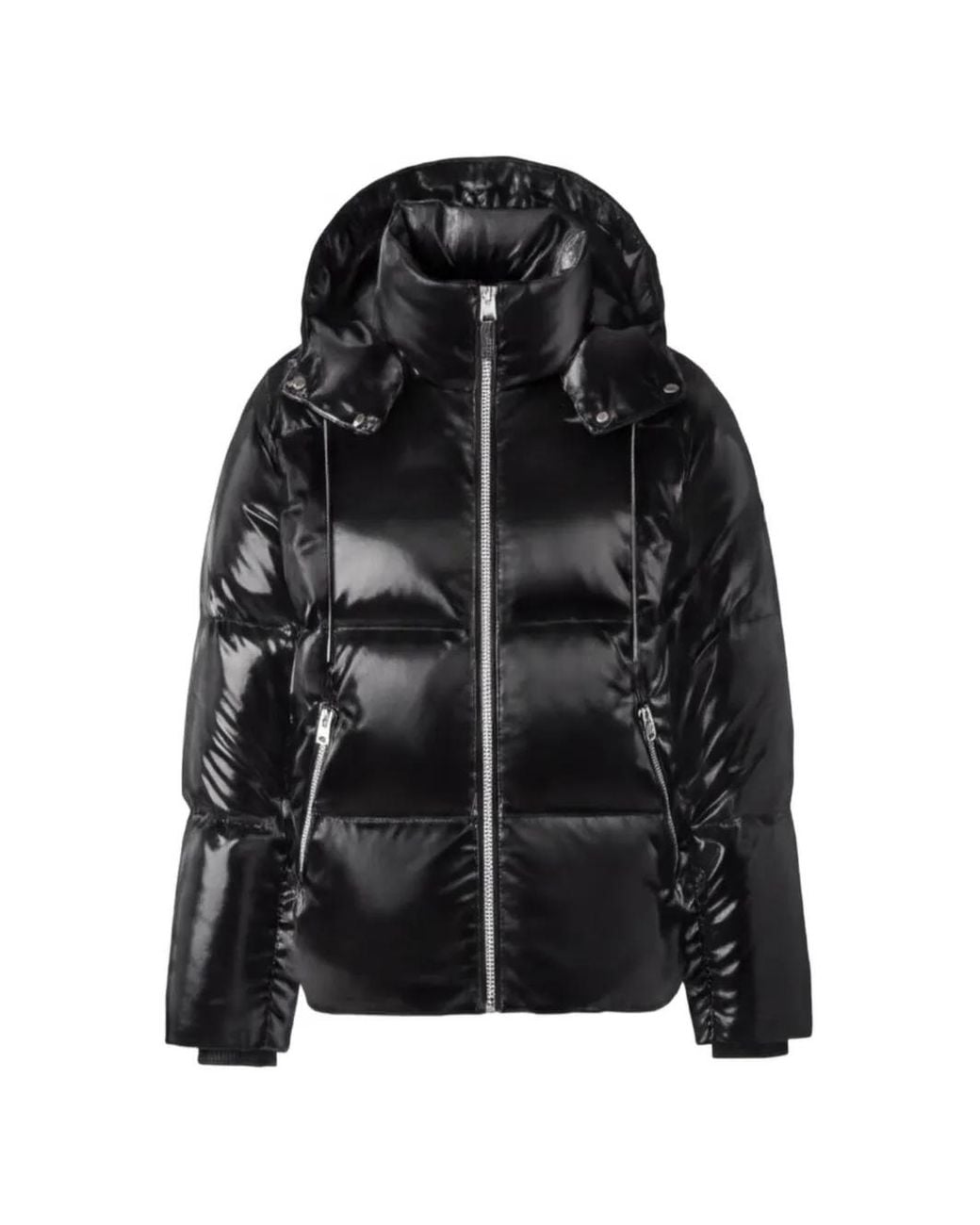 Mackage Black Kent-Glo Hooded Puffer Jacket for men