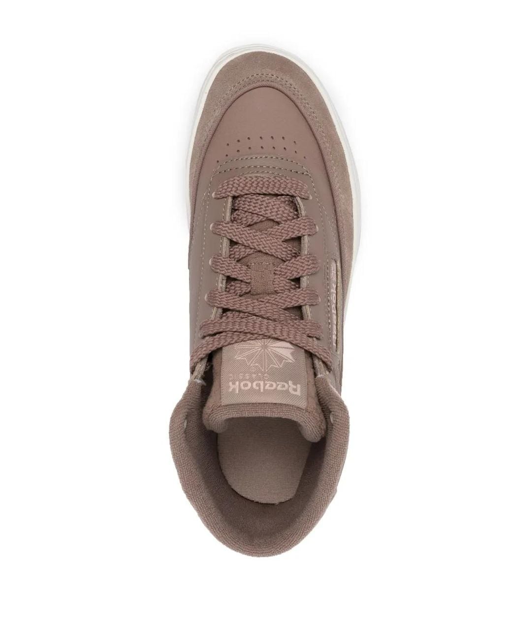 Reebok Brown Club C Geo Platform Sneakers